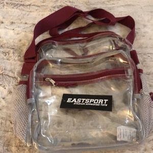 Eastport clear transparent stadium approved shoulder bag